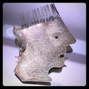 1990 MODERN MAN PIN STERLING WITH 14k cross 925